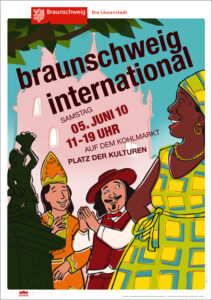 Plakat für ein Kulturfest, Illustration: Thomas Berendt • (Auftraggeber, Typografie, Design: KBI-Design, Braunschweig)