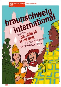 Plakat für ein Kulturfest, Illustration: Thomas Berendt • (Auftraggeber, Typografie, Design: KBI-Design, Braunschweig) Plakat für ein Kulturfest, Illustration: Thomas Berendt • (Auftraggeber, Typografie, Design: KBI-Design, Braunschweig)