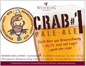 Crabbs-Bier Anzeige